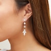 Thumbnail Image 2 of Jared Atelier Round & Marquise-Cut Diamond Drop Earrings 7-1/10 ct tw Platinum