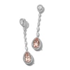 Thumbnail Image 1 of Jared Atelier Pear-Shaped Natural Morganite & Diamond Earrings 6 ct tw Platinum