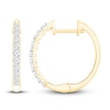 Thumbnail Image 1 of Diamond Hoop Earrings 1/4 ct tw 10K Yellow Gold