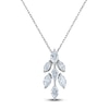 Thumbnail Image 1 of Marquise-Cut Diamond Pendant Necklace 1 ct tw 14K White Gold