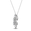 Thumbnail Image 3 of Marquise-Cut Diamond Pendant Necklace 1 ct tw 14K White Gold