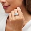 Thumbnail Image 2 of Jared Atelier Natural Blue Zircon & Diamond Ring 2-1/4 ct tw Platinum