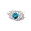 Thumbnail Image 1 of Jared Atelier Natural Blue Zircon & Diamond Ring 2-1/4 ct tw Platinum