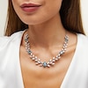 Thumbnail Image 2 of Jared Atelier Natural Blue Zircon & Diamond Necklace 18-1/8 ct tw Platinum 18&quot;