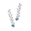 Thumbnail Image 1 of Jared Atelier Natural Blue Zircon & Diamond Earrings 8-7/8 ct tw Platinum