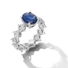 Thumbnail Image 1 of Jared Atelier Natural Blue Sapphire & Diamond Ring 4-3/4 ct tw Platinum