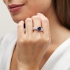 Thumbnail Image 2 of Jared Atelier Natural Blue Sapphire & Diamond Ring 4-3/4 ct tw Platinum