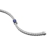 Thumbnail Image 3 of Jared Atelier Natural Blue Sapphire & Diamond Tennis Bracelet 13-5/8 ct tw Platinum