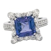 Thumbnail Image 1 of Jared Atelier Natural Tanzanite & Diamond Ring 1-1/15 ct tw Platinum