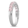 Thumbnail Image 1 of Lab-Created Pink Diamond Anniversary Ring 1 ct tw 14K White Gold