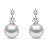 Thumbnail Image 0 of Yoko London Akoya Cultured Pearl & Diamond Earrings 1/6 ct tw 18K White Gold