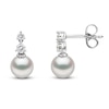 Thumbnail Image 1 of Yoko London Akoya Cultured Pearl & Diamond Earrings 1/6 ct tw 18K White Gold