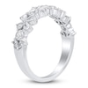 Thumbnail Image 1 of Certified Diamond Pear & Round-Cut Anniversary Ring 1-1/5 ct tw 14K White Gold