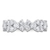 Thumbnail Image 2 of Certified Diamond Pear & Round-Cut Anniversary Ring 1-1/5 ct tw 14K White Gold