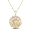 Thumbnail Image 0 of Diamond Our Lady of Guadalupe Filigree Necklace 1/3 ct tw 10K Yellow Gold 18"