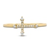 Thumbnail Image 3 of Shy Creation Diamond Sideways Cross Ring 1/15 ct tw 14K Yellow Gold SC55008655