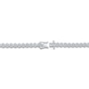 Thumbnail Image 3 of Men's Diamond Hexagon Link Tennis Necklace 2 ct tw Sterling Silver 20&quot;