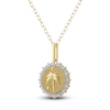 Thumbnail Image 2 of Diamond Beach Scene Necklace 1/4 ct tw 10K Yellow Gold 18&quot;