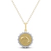 Thumbnail Image 1 of Diamond Dolphin Necklace 1/4 ct tw 10K Yellow Gold 18&quot;