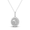 Thumbnail Image 2 of Diamond Dolphin Necklace 1/4 ct tw Sterling Silver 18&quot;