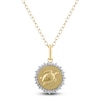 Thumbnail Image 1 of Diamond Turtle Necklace 1/4 ct tw 10K Yellow Gold 18&quot;