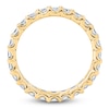 Thumbnail Image 2 of Certified Princess-Cut Diamond Eternity Band 1-5/8 - 2 ct tw 14K Yellow Gold