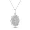 Thumbnail Image 1 of Aster Birth Flower Diamond Necklace 1/4 ct tw Sterling Silver 18&quot;