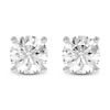 Thumbnail Image 3 of Round-Cut Lab-Created Diamond Solitaire Stud Earrings 2-1/2 ct tw 14K White Gold (SI2/F)