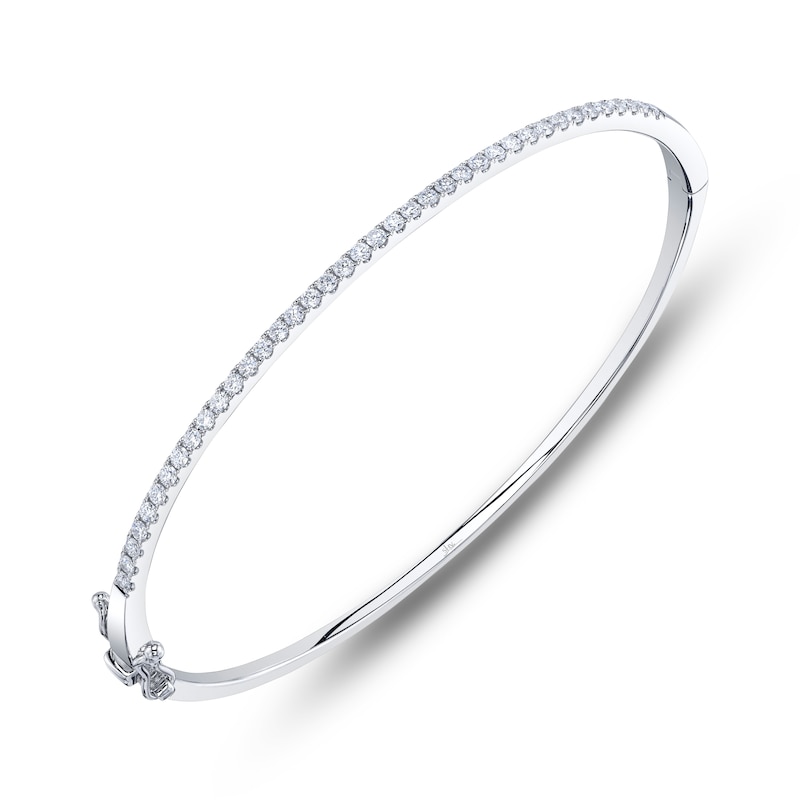 Main Image 2 of Shy Creation Diamond Bangle Bracelet 5/8 ct tw 14K White Gold SC55004036ZM