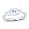 Thumbnail Image 1 of Round-Cut Lab-Created Diamond Three-Stone Engagement Ring 2 ct tw 14K White Gold