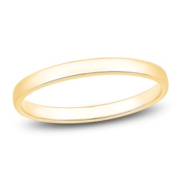 Comfort Fit Wedding Band 10K Yellow Gold 2mm Size 7