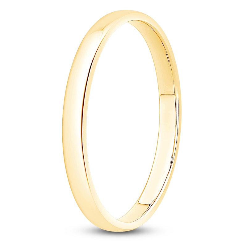 Main Image 2 of Comfort Fit Wedding Band 10K Yellow Gold 2mm Size 7