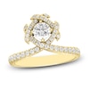 Thumbnail Image 1 of Unspoken Round-Cut Diamond Halo Ring 1 ct tw 14K Yellow Gold