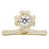 Thumbnail Image 3 of Unspoken Round-Cut Diamond Halo Ring 1 ct tw 14K Yellow Gold