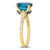 Thumbnail Image 2 of Le Vian Oval-Cut Natural Blue Topaz, Blue Sapphire and Diamond Ring 3/8 ct tw 14K Honey Gold