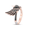 Thumbnail Image 2 of Pnina Tornai Black Diamond Winged Heart Ring 1-1/2 ct tw Round/Heart 14K Rose Gold