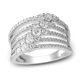 Diamond Ring 1 ct tw Round 14K White Gold