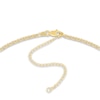 Thumbnail Image 2 of Hollow Rolo Chain Choker Necklace 14K Yellow Gold 13" Adj.