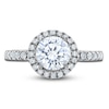Thumbnail Image 2 of Vera Wang WISH Diamond Engagement Ring 2 ct tw Round 18K White Gold