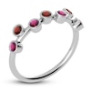 Thumbnail Image 2 of Juliette Maison Natural Rhodolite Garnet & Natural Garnet Ring 10K White Gold