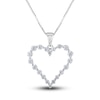 Thumbnail Image 0 of Diamond Heart Pendant Necklace 1/4 ct tw Round 14K White Gold 18"