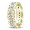 Thumbnail Image 1 of Y-Knot Diamond Eternity Band 1/2 ct tw Round 14K Yellow Gold