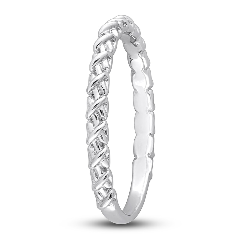 Main Image 2 of Y-Knot Wedding Band 14K White Gold 2.1mm