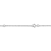 Thumbnail Image 1 of Personalized High-Polish Oval Pendant Necklace 14K White Gold 18"