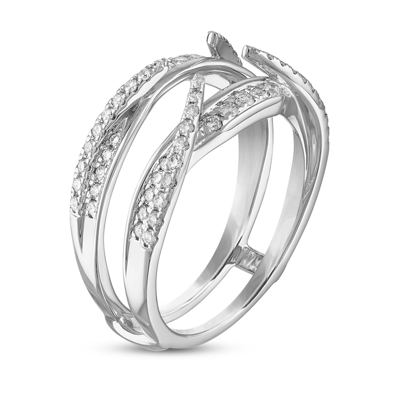 Main Image 2 of Diamond Anniversary Enhancer Band 1/2 ct tw Round 14K White Gold