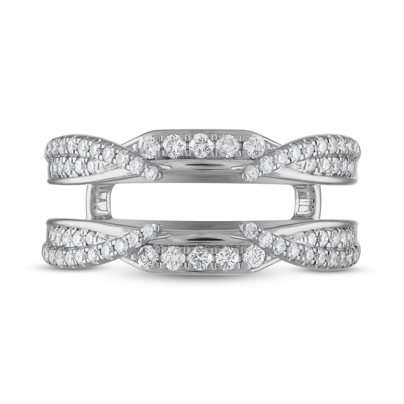 Main Image 3 of Diamond Anniversary Enhancer Band 1/2 ct tw Round 14K White Gold