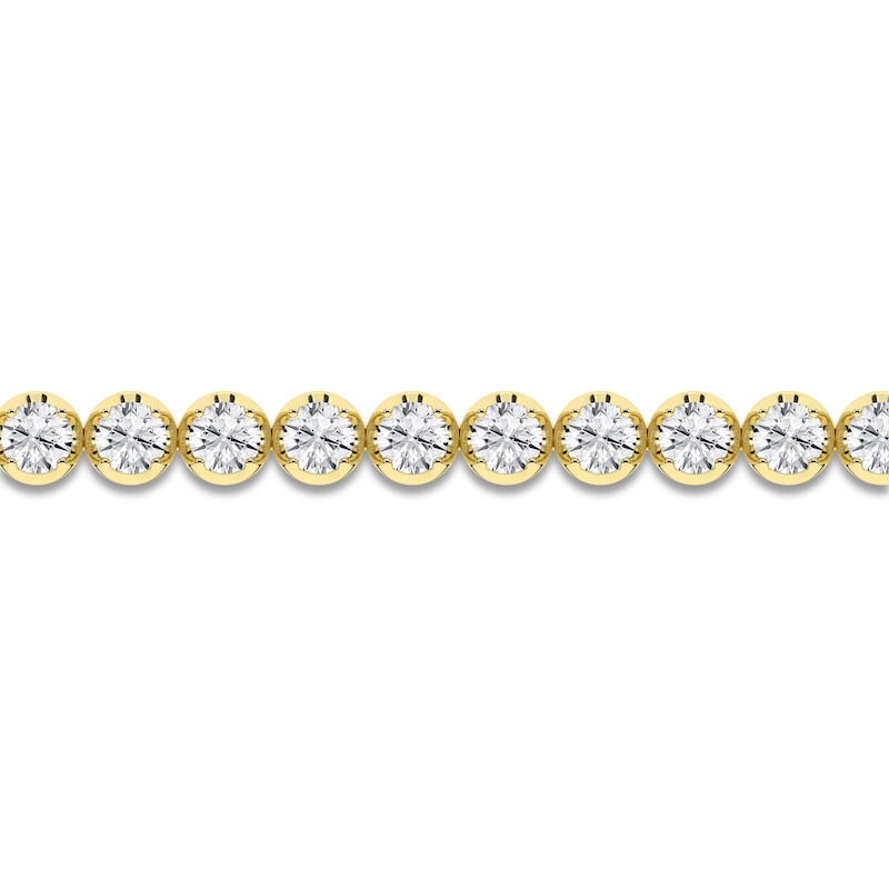 Lab-Created Diamond Tennis Bracelet 3 ct tw 14K Yellow Gold 7.25"