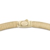 Thumbnail Image 3 of Italia D'Oro Reversible Omega Chain Necklace 14K Yellow Gold 18&quot; 6.0mm