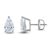 Thumbnail Image 0 of Pear-Shaped Lab-Created Diamond Solitaire Stud Earrings 1/2 ct tw 14K White Gold (F/SI2)