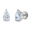 Thumbnail Image 1 of Pear-Shaped Lab-Created Diamond Solitaire Stud Earrings 1/2 ct tw 14K White Gold (F/SI2)